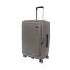 Hush Puppies HP69-4039 24" Front Opening Hard Case Spinner Luggage - Expandable, Anti-theft Zipper - Dim Grey