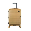 Hush Puppies HP69-4039 24" Front Opening Hard Case Spinner Luggage - Expandable, Anti-theft Zipper - Yellow