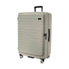 Hush Puppies HP69-4039 29" Front Opening Hard Case Spinner Luggage - Expandable, Anti-theft Zipper - Oat Milk