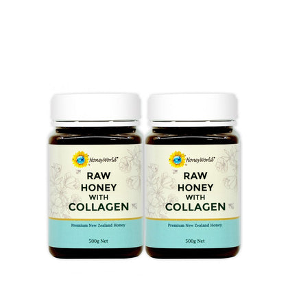 HoneyWorld® Raw Collagen Honey 500g (Bundle of 2)