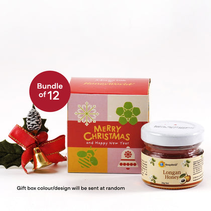 HoneyWorld Longan Honey 30g + FREE Gift Box - Bundle of 12