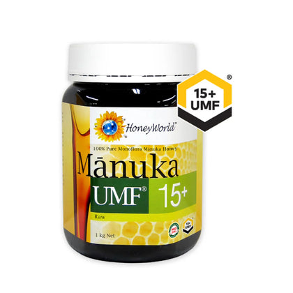 HoneyWorld Raw Manuka Honey UMF 15+ 1kg