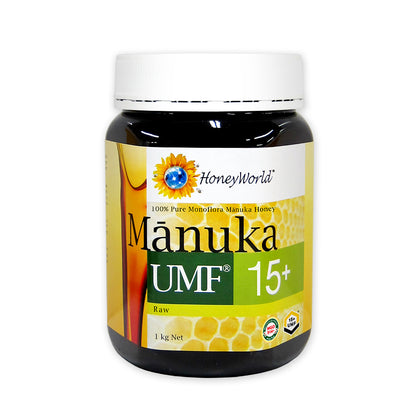 HoneyWorld Raw Manuka Honey UMF15+ 1kg