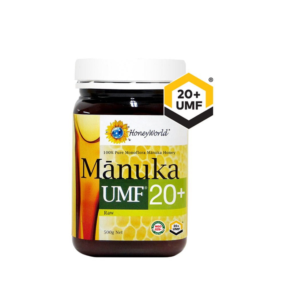 HoneyWorld Raw Manuka UMF 20+ 500g