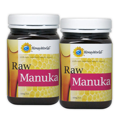 HoneyWorld Raw Manuka 500g - Bundle of 2