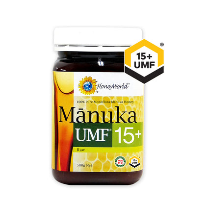 HoneyWorld® Raw Manuka UMF15+ 500g