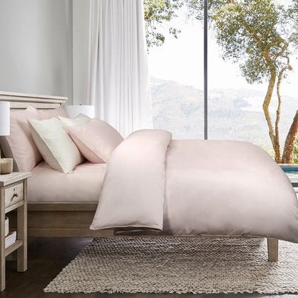 INTERO Lumier Micro Tencel Solid 1500TC Eniz 5.0 Fitted Sheet Set - Pink
