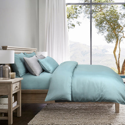 INTERO Lumier Micro Tencel Solid 1500TC Eniz 5.0 Fitted Sheet Set / Bed Set - Riviere
