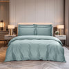 MAISON DE CLAIRE 100% Cotton Dobby Fitted Sheet Set / Bed Set - Celadon