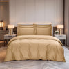 MAISON DE CLAIRE 100% Cotton Dobby Fitted Sheet Set / Bed Set - Deep Champagne