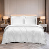 MAISON DE CLAIRE 100% Cotton Dobby Fitted Sheet Set / Bed Set - White