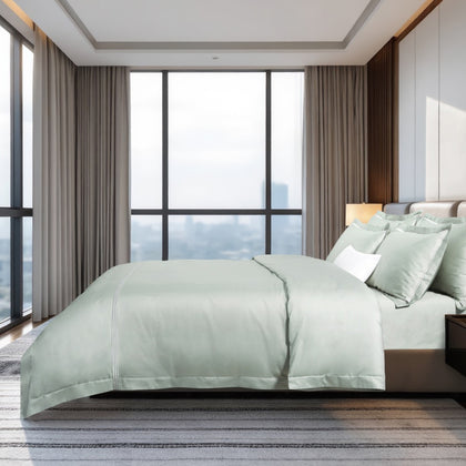 MAISON DE CLAIRE Hotel Suite Premium Fitted Sheet Set / Bed Set - Sage