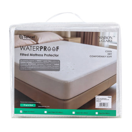 MAISON DE CLAIRE Tencel Waterproof Fitted Mattress Protector