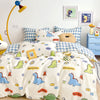 INTERO Kids 100% Cotton Printed Fitted Sheet Set (Single/Super Single/Queen) - Dino Roar