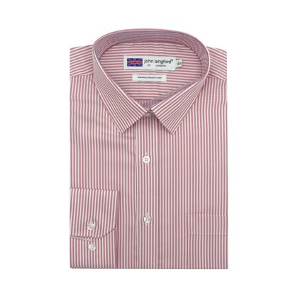 John Langford Wrinkle Resistant Long-Sleeved Shirt - Pink