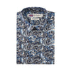 John Langford Wrinkle Resistant Short-Sleeved Shirt (J1B-165-Y7) - Blue