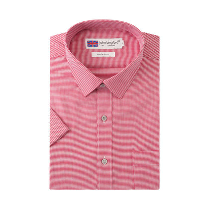 John Langford Short-Sleeved Shirt - Red