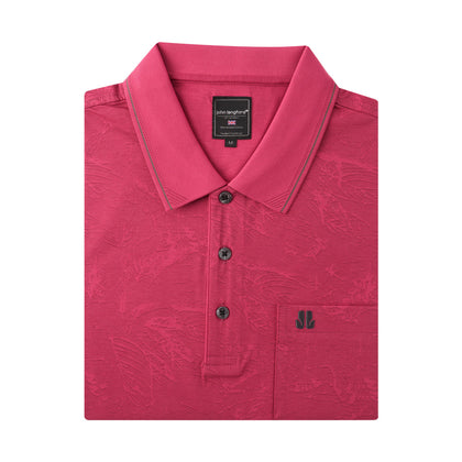 John Langford 100% Mercerised Cotton Short-Sleeved Polo - Col-R1