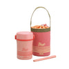 THERMOS 0.8L Lunch Tote with Chopstick & Bag - Coral Pink