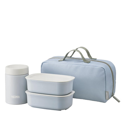 THERMOS 0.8L Food Jar & Bento Lunch Set - Sky Blue