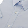 John Langford 100% Cotton Short-Sleeved Shirt - Blue