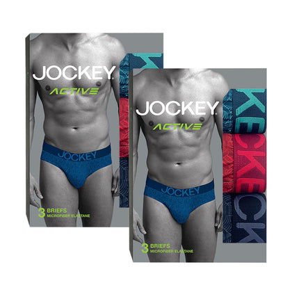 [Bundle of 2] JOCKEY ACTIVE Briefs (3-pc Pack) - Assorted