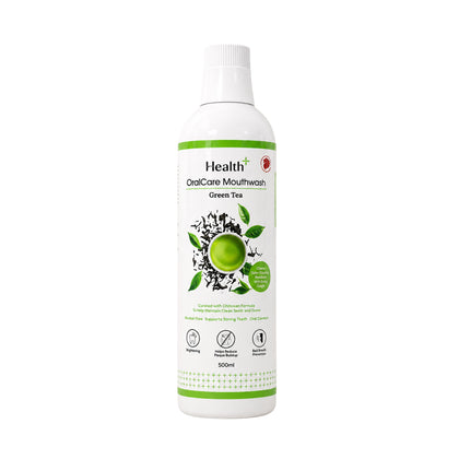 Health+ 500ml OralCare Mouthwash - Green Tea