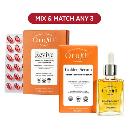 Mix & Match Any 3] HEALTH+ Orofill 30ml Golden Serum & Orofill Revive Softgel 60s