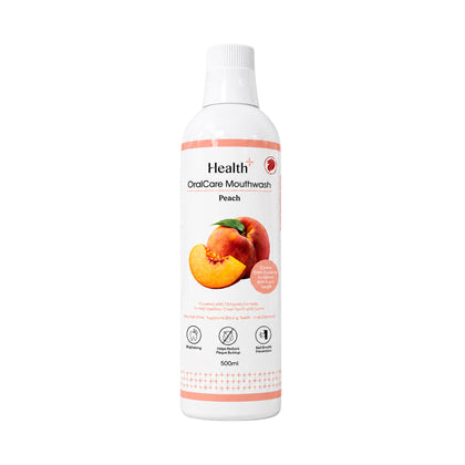 Health+ 500ml OralCare Mouthwash - Peach