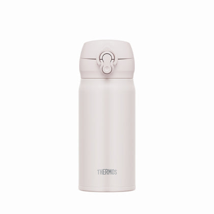 THERMOS 0.35L Stainless Steel One-Push Tumbler - Ash White