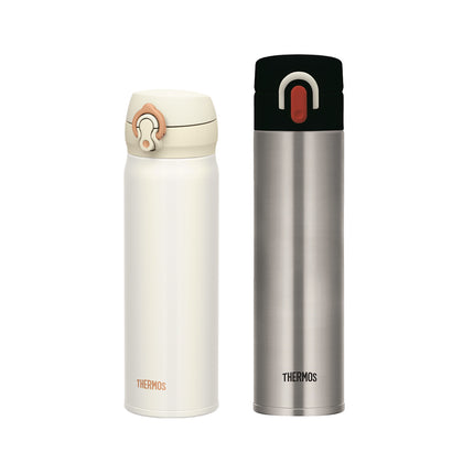 THERMOS 0.5L Stainless Steel One-Push Tumbler + 0.4L Stainless Steel Ultra Slim One-Push Tumbler