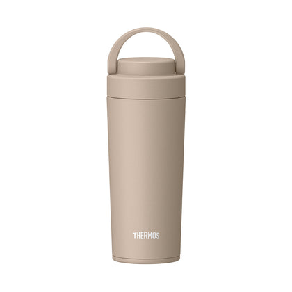 THERMOS 0.42L Stainless Steel Bottle with Carry Handle - Café Latte