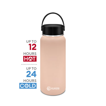 Kukeri 600ml Thermal Insulated Bottle - Pink