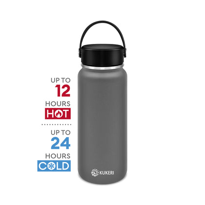 Kukeri 1000ml Thermal Insulated Bottle - Grey