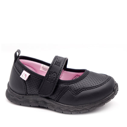 Hello Kitty Children School Shoes - Black