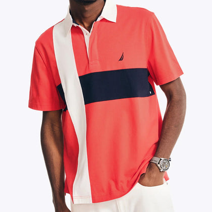 Nautica Short-Sleeved Polo - Red
