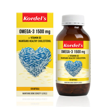 Kordel's Omega-3 1500 + Vitamin D 120 Capsules