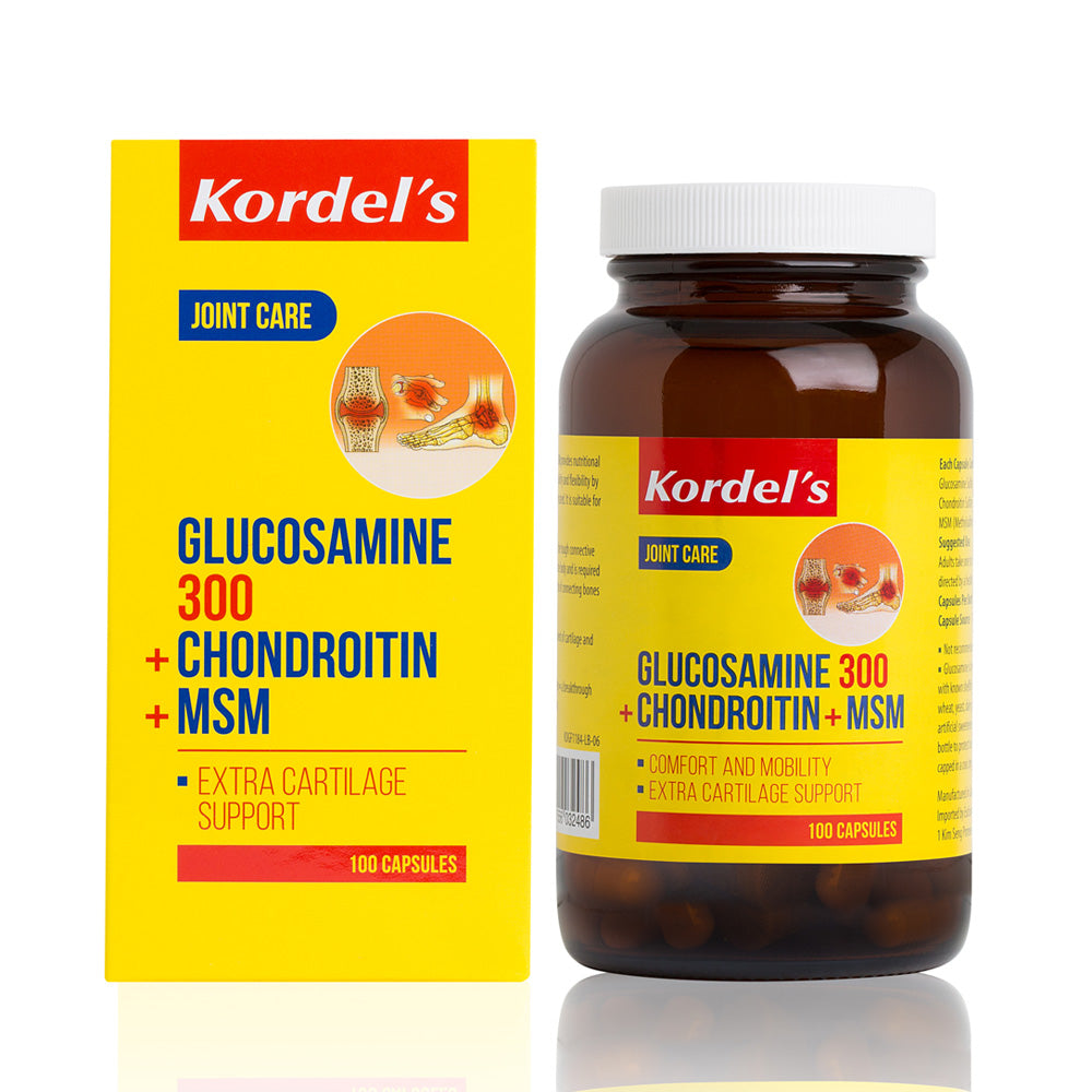 Kordel's Glucosamine 300 + Chondroitin + MSM 100 Capsules