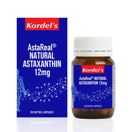 Kordel's AstaReal Natural Astaxanthin 12mg 30 Capsules