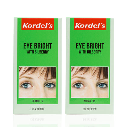 Kordel's Eye Bright with Bilberry 90 Tablets - Bundle of 2