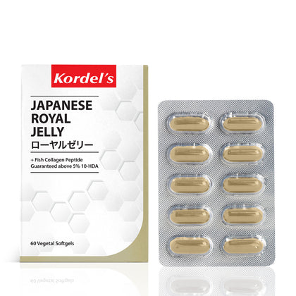 Kordel's Japanese Royal Jelly + Fish Collagen Peptide 60 Vegetal Softgels