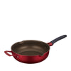 Thermos® KFJ-series 30cm Deep Non-Stick Frying Pans With Support Handle and Double Pouring Mouths (KFJ-030W)