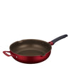 Thermos® KFJ-series 30cm Deep Non-Stick Frying Pans With Support Handle and Double Pouring Mouths (KFJ-030W)