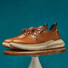Hush Puppies Leather Shoes - Tan