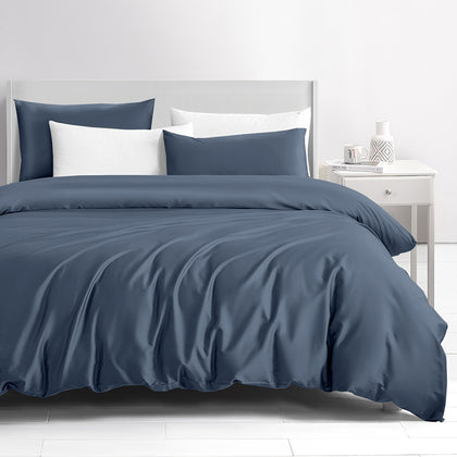 KINGSFORD Unity 100% Sateen 2000TC Bed Set - Blue