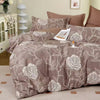 KINGSFORD Aura 100% Cotton Sateen Fitted Sheet Set - Brown Rose