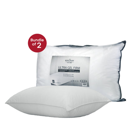 [Bundle of 2] KINGKOIL Ultra Gel Firm Pillow 1500g