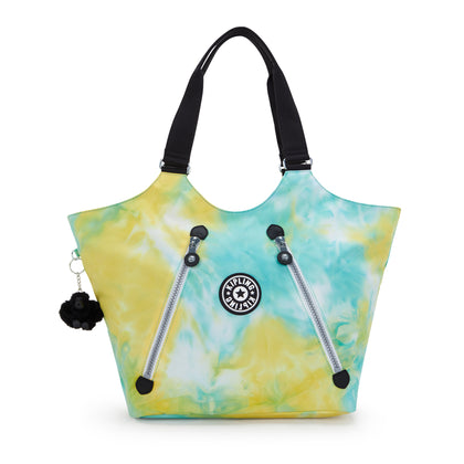 Kipling NEW CICELY Tote Bag -  My Tie Dye