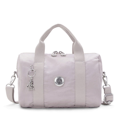 Kipling BINA Medium Shoulder Bag - Gleam Silver