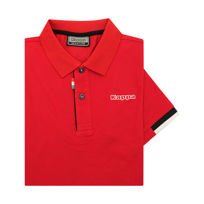 Kappa Short-Sleeved Polo Tee - Red